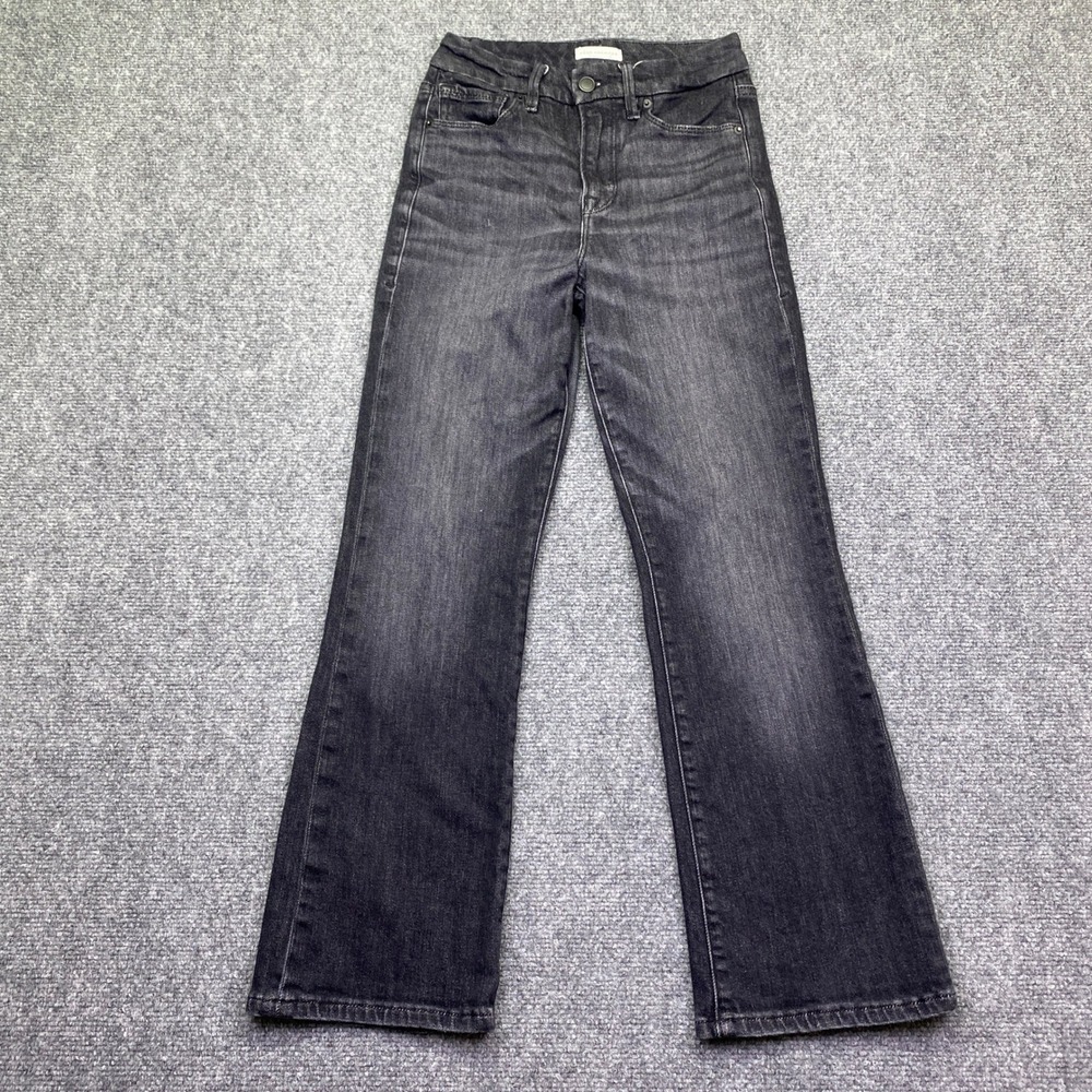 Good American Good Legs Flare Jeans‎ Black Cashmere Blend Size 0/25 GLCMB336BT